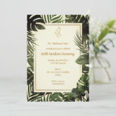 Haldi Kumkum-ceremonie Kaart (Staand voorkant)