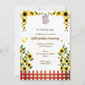 Haldi Kumkum-ceremonie Kaart (Voorkant)