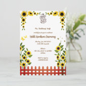 Haldi Kumkum-ceremonie Kaart (Staand voorkant)