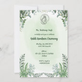 Haldi Kumkum-ceremonie Kaart (Voorkant)