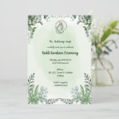 Haldi Kumkum-ceremonie Kaart (Staand voorkant)