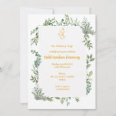 Haldi Kumkum-ceremonie Kaart (Voorkant)