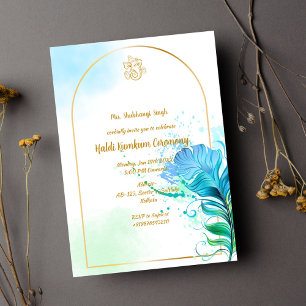 Haldi Kumkum-ceremonie Kaart