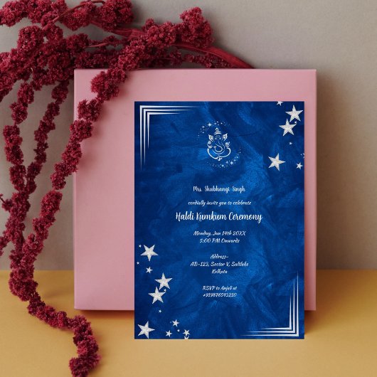 Haldi Kumkum ceremonie Kaart