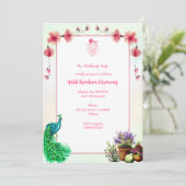 Haldi Kumkum ceremonie Kaart (Staand voorkant)