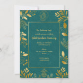 Haldi Kumkum-ceremonie Kaart (Voorkant)
