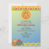 Haldi Kumkum ceremonie Kaart (Voorkant)