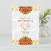 Haldi Kumkum ceremonie Kaart (Staand voorkant)