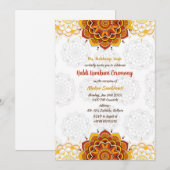 Haldi Kumkum ceremonie Kaart (Voorkant / Achterkant)