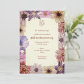 Haldi Kumkum-ceremonie Kaart (Staand voorkant)