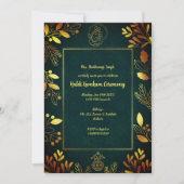 Haldi Kumkum ceremonie Kaart (Voorkant)