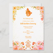 Haldi Kumkum-ceremonie Kaart (Voorkant)