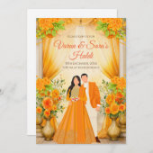 Haldi nodigt Digital Haldi uit Kaart (Voorkant / Achterkant)