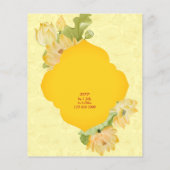 Haldi pithi yellow lotus blotus budget nodigt uit (Achterkant)