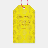 Haldi Sangeet Indiase bruiloft dank u gunst Cadeaulabel (Achterkant)