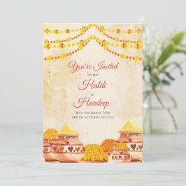 Haldi uitnodigingen & Haldi uitnodigingen Holud ui
