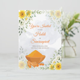 Haldi uitnodigingen & Haldi uitnodigingen Holud ui