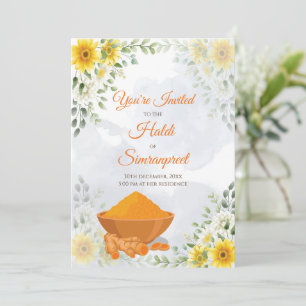 Haldi uitnodigingen & Haldi uitnodigingen Holud ui