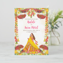 Haldi uitnodigingen & Holud uitnodiging Haldi uitn