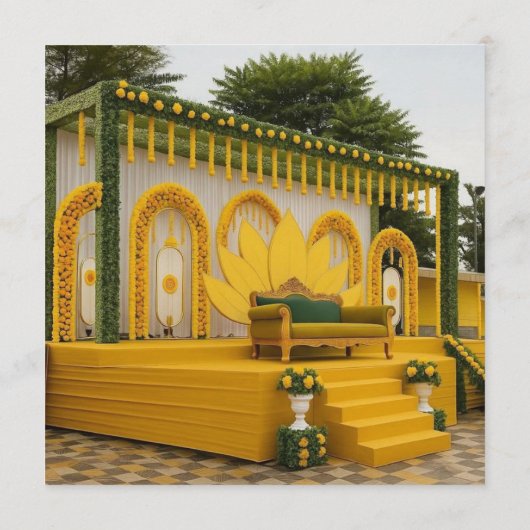 Haldi-versiering  programmakaart (Achterkant)