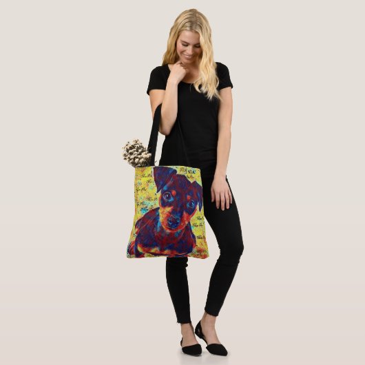 Hale aan de Min Pin Tote Bag (Op model)