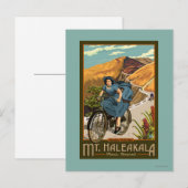 Haleakala Bicycle Rides Hawaii Briefkaart (Voorkant / Achterkant)
