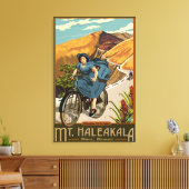 Haleakala Bicycle Rides Hawaii Canvas Afdruk (Insitu (Woonkamer))