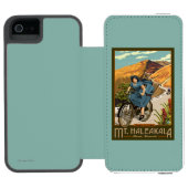 Haleakala Bicycle Rides Hawaii Incipio iPhone Portemonnee Hoesje (Agenda Open)
