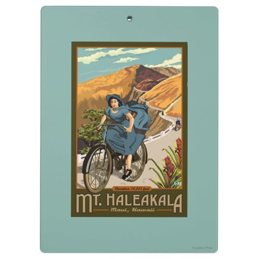 Haleakala Bicycle Rides Hawaii Klembord (Achterkant)