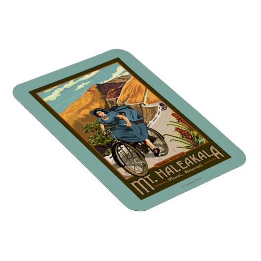 Haleakala Bicycle Rides Hawaii Magneet (Rechterzijde)