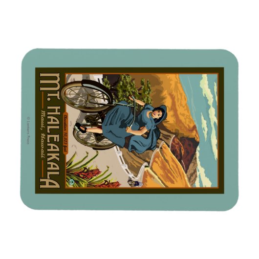 Haleakala Bicycle Rides Hawaii Magneet (Horizontaal)