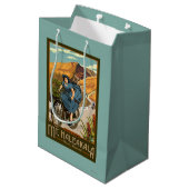 Haleakala Bicycle Rides Hawaii Medium Cadeauzakje (Achterkant Gekanteld)