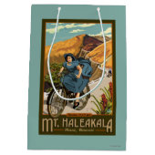 Haleakala Bicycle Rides Hawaii Medium Cadeauzakje (Achterkant)