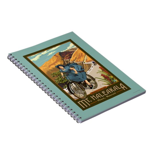 Haleakala Bicycle Rides Hawaii Notitieboek (Rechterzijde)