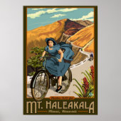 Haleakala Bicycle Rides Hawaii Poster (Voorkant)