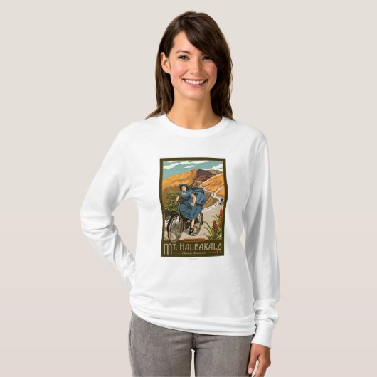 Haleakala Bicycle Rides Hawaii T-shirt (Voorkant volledig)