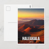 Haleakala Crater Maui Hawaii Reizen Briefkaart (Voorkant / Achterkant)