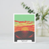 Haleakalā Crater, Maui, Hawaii Reizen Vintage Briefkaart (Staand voorkant)