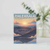 Haleakala Crater Maui Hawaii Travel Briefkaart (Staand voorkant)