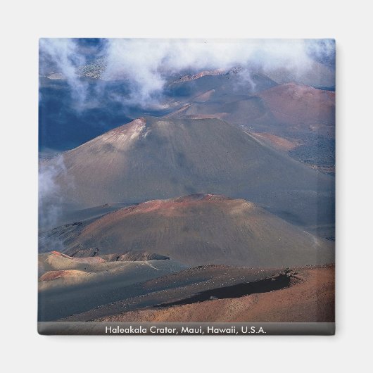 Haleakala Crater, Maui, Hawaii, VS. Magneet (Voorkant)