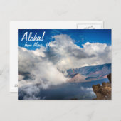 Haleakala Crater met regenboog op Maui, Hawaii Briefkaart (Voorkant / Achterkant)