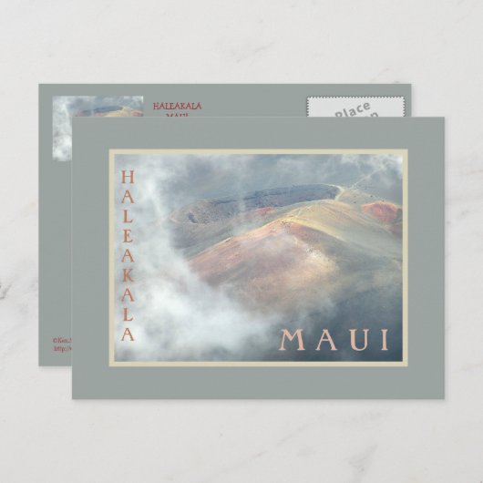 "HALEAKALA IN HET BRIEFKAART VAN DE KLACHTEN" (Voorkant / Achterkant)