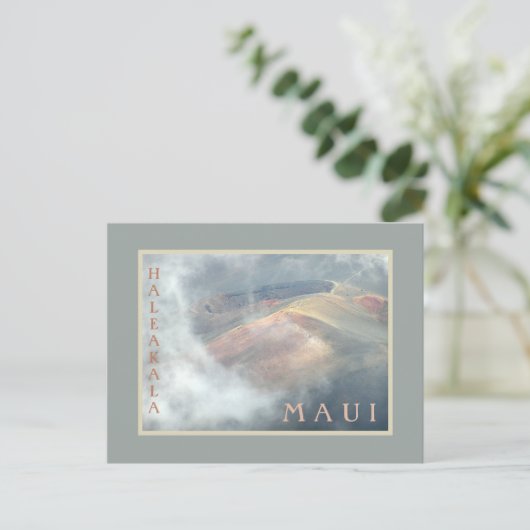 "HALEAKALA IN HET BRIEFKAART VAN DE KLACHTEN" (Staand voorkant)