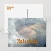 "HALEAKALA IN THE CLOUDS"-BRIEFKAART BRIEFKAART (Voorkant / Achterkant)