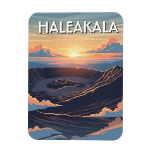 Haleakala Krater Maui Hawaii Reis Magneet