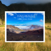 Haleakala-krater, top, Nationaal park Haleakala Briefkaart