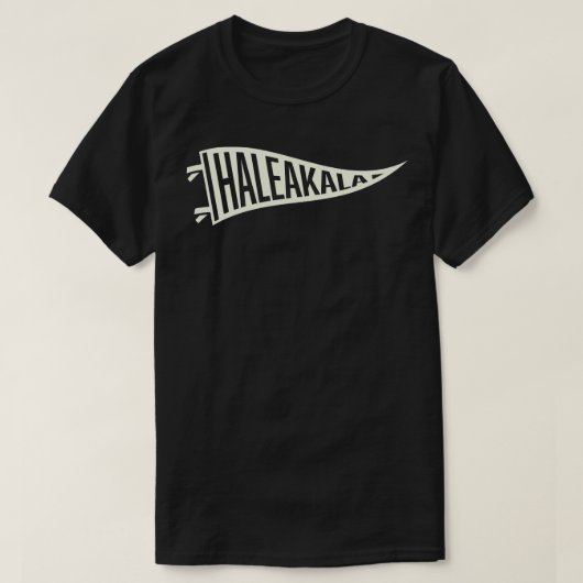 Haleakala Nationaal Park Pennant Tan T-shirt (Design voorkant)