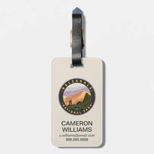 Haleakala National Park Bagagelabel (Achterkant verticaal)