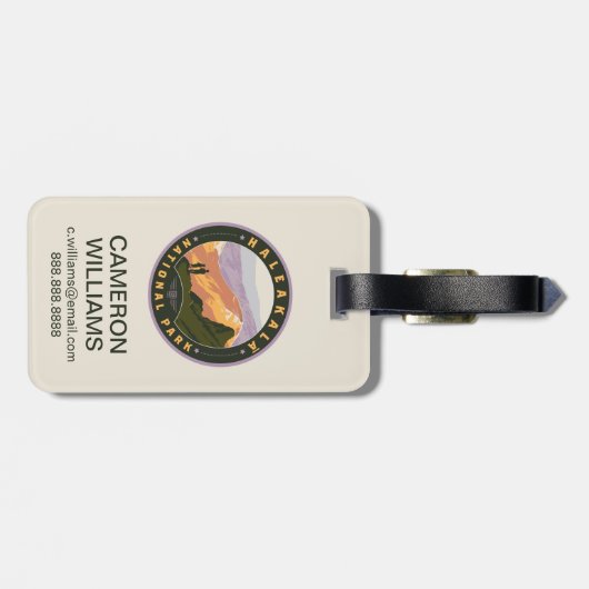 Haleakala National Park Bagagelabel (Achterkant horizontaal)