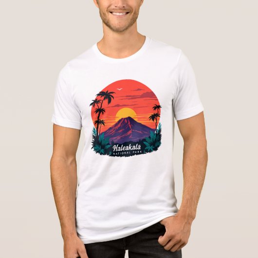 Haleakala National Park Hawaii Design Tri-Blend Shirt (Voorkant)